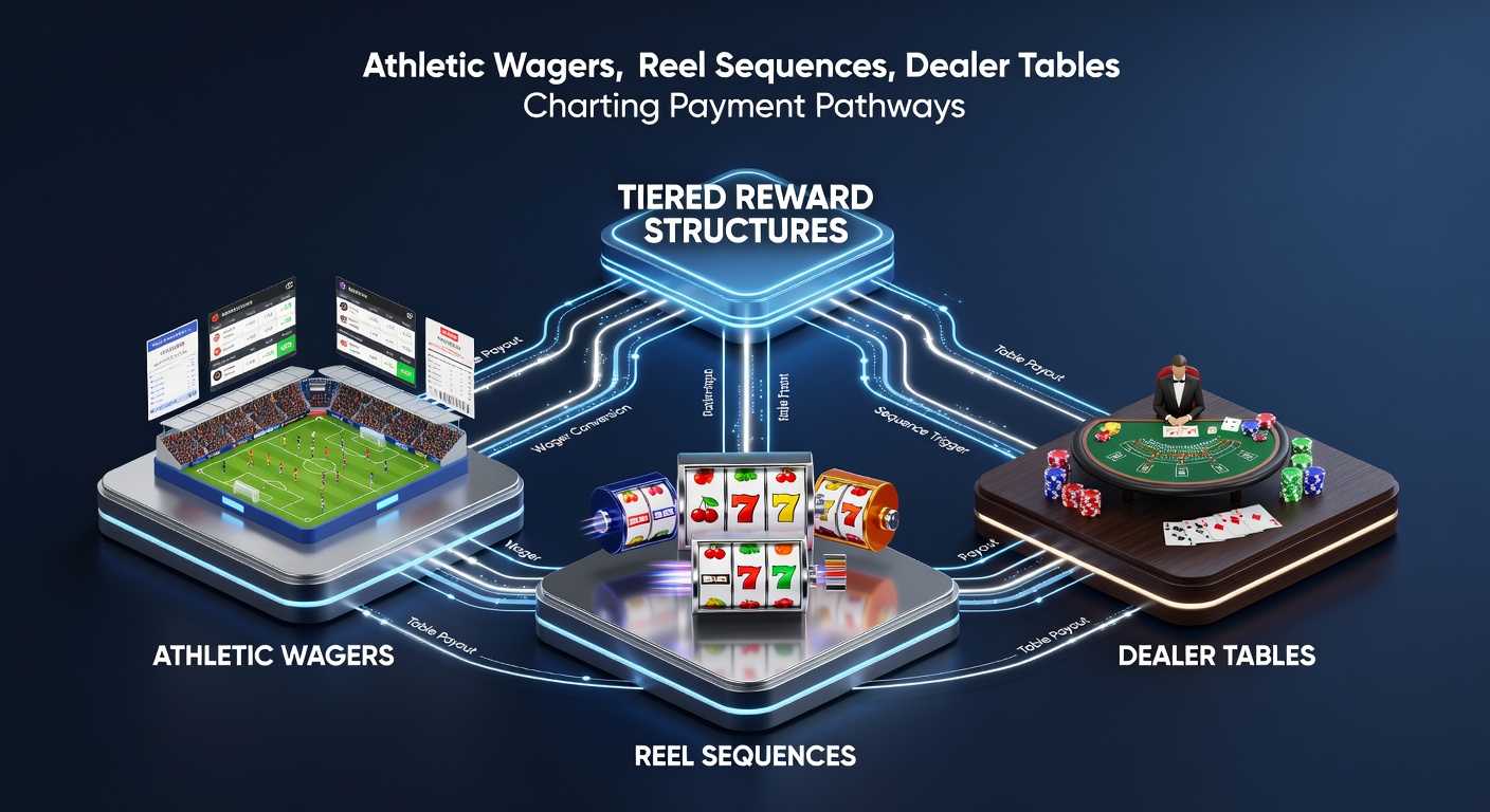 Visualisierung von Transaktionspfaden, die Sportwetten mit Slot-Sequenzen und Live-Dealer-Tischen verbinden