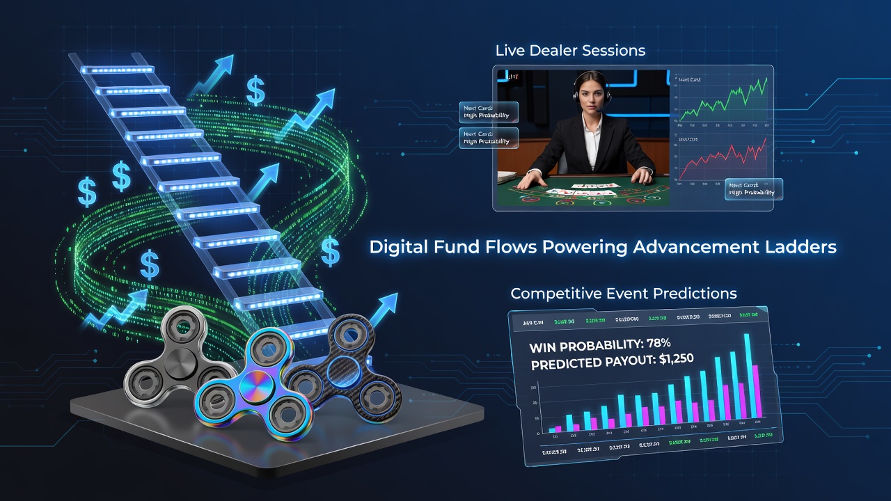Digitale Transaktionsflüsse in mobilen Casino-Umgebungen mit Spinner-Spielen und Live-Dealer-Sessions